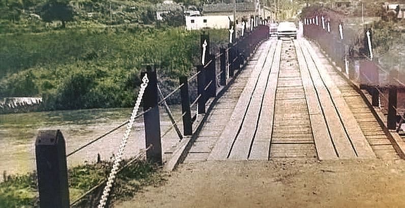 Antiga Ponte de Madeira de Honório Bicalho. Década de 1980.