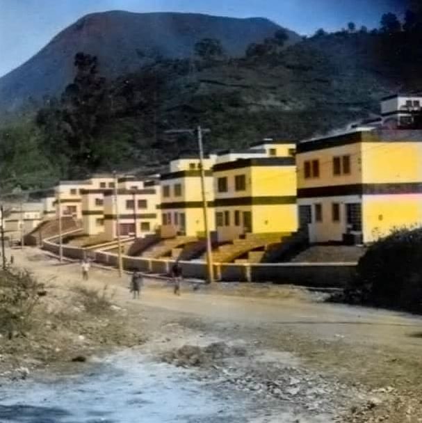Antigo Bairro BNH, hoje Jardim das Américas. Foto colorida por computador.