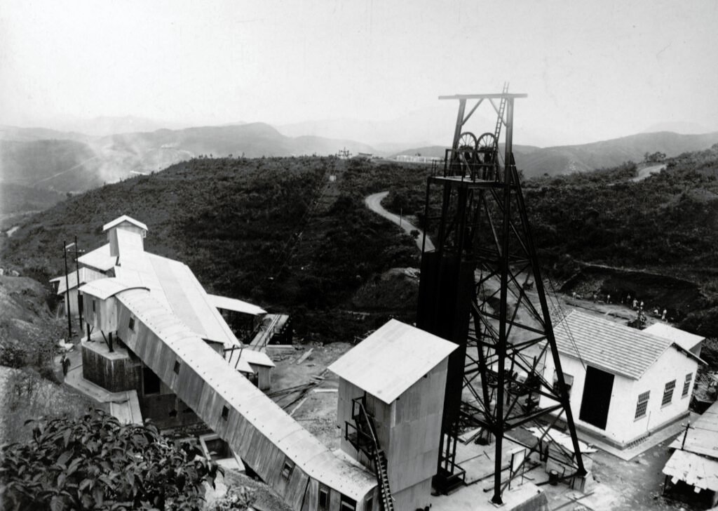 Planta industrial de uma das minas