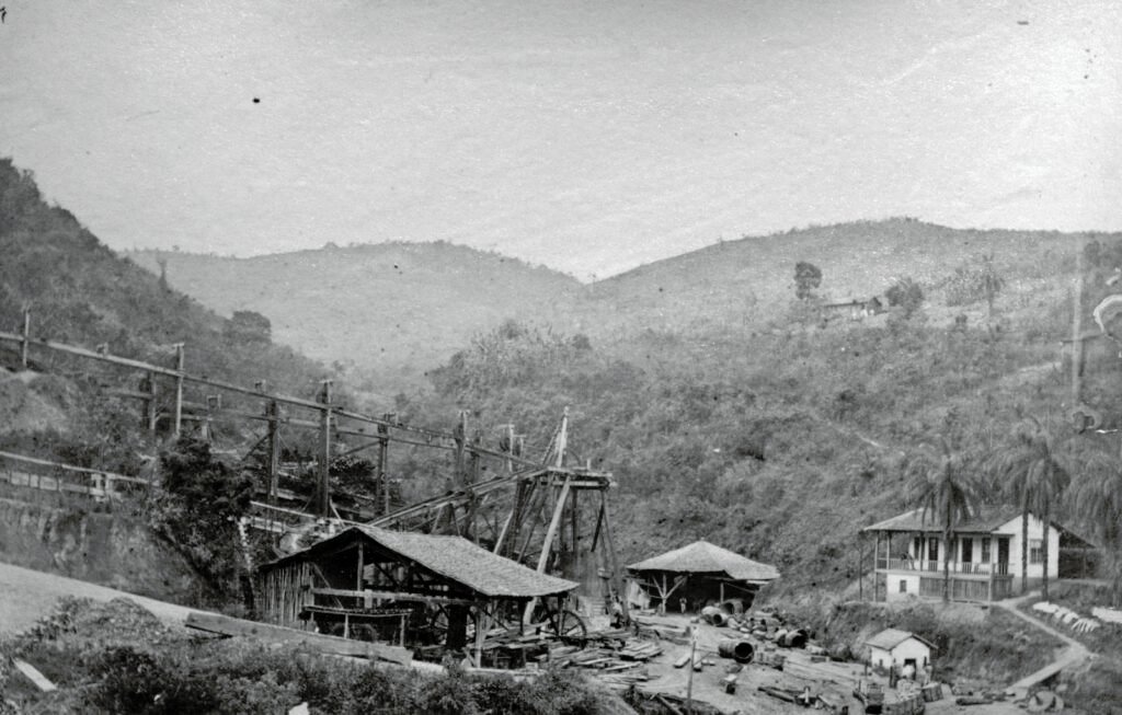 Uma das primitivas plantas industriais da Morro Velho